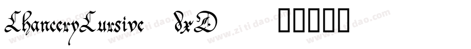 ChanceryCursive-dxD6字体转换