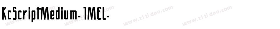 KcScriptMedium-1MEL字体转换