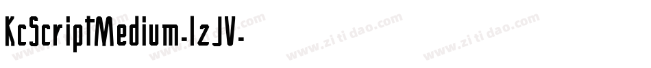 KcScriptMedium-lzJV字体转换