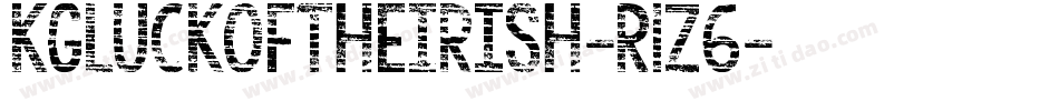 KgLuckOfTheIrish-R1z6字体转换 KgLuckOfTheIrish-R1z6字体转换