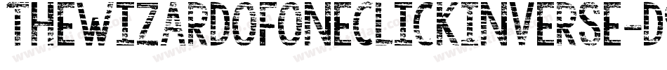 TheWizardOfOneClickInverse-d9xKg字体转换