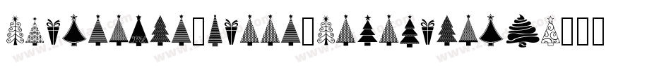 Christmas-Trees-Celebration字体转换