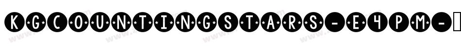 KgCountingStars-e4Pm字体转换