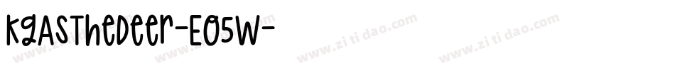 KgAsTheDeer-EO5W字体转换
