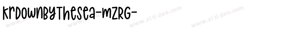 KrDownByTheSea-mZRG字体转换