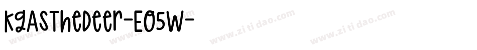 KgAsTheDeer-EO5W字体转换
