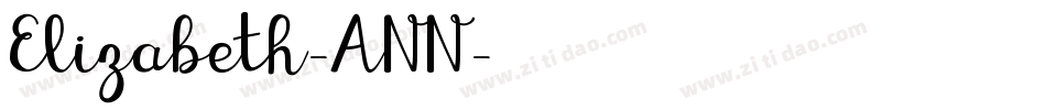 Elizabeth-ANN字体转换