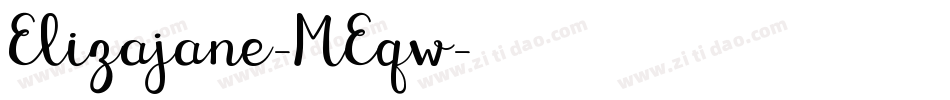 Elizajane-MEqw字体转换