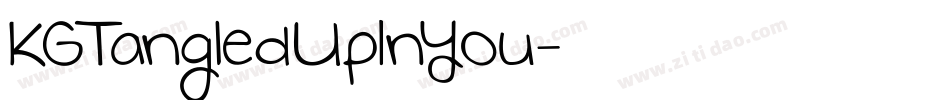 KGTangledUpInYou字体转换