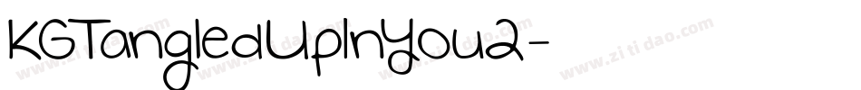 KGTangledUpInYou2字体转换