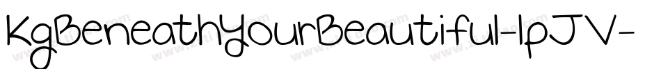 KgBeneathYourBeautiful-lpJV字体转换