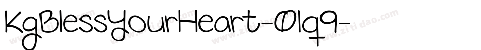 KgBlessYourHeart-01q9字体转换