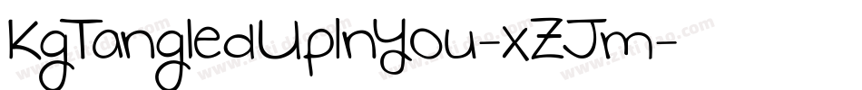KgTangledUpInYou-xZJm字体转换