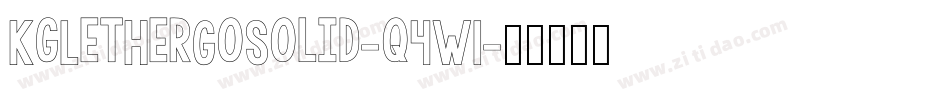 KgLetHerGoSolid-q4W1字体转换