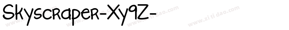 Skyscraper-Xy9Z字体转换