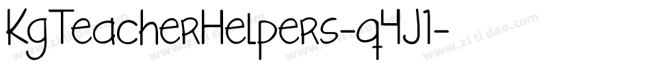 KgTeacherHelpers-q4J1字体转换