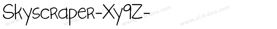 Skyscraper-Xy9Z字体转换