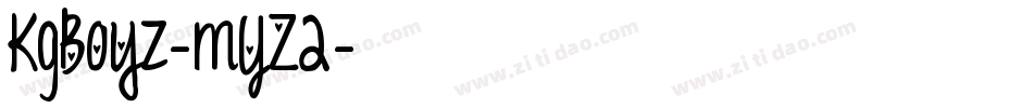 KgBoyz-mYZ2字体转换