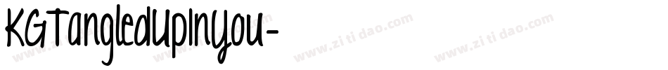 KGTangledUpInYou字体转换