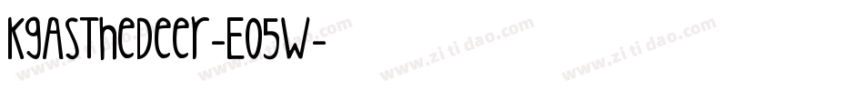 KgAsTheDeer-EO5W字体转换