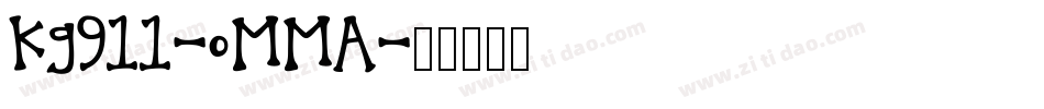 Kg911-oMMA字体转换