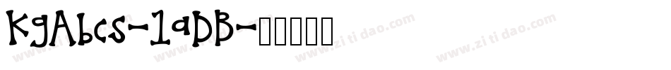 KgAbcs-1aDB字体转换