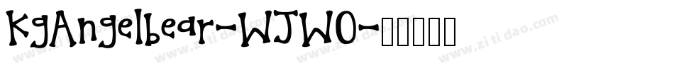 KgAngelbear-WJWO字体转换