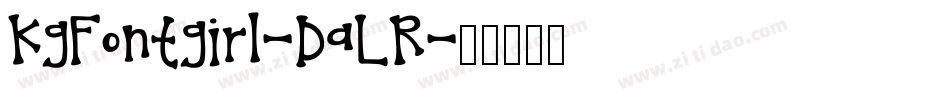 KgFontgirl-DaLR字体转换