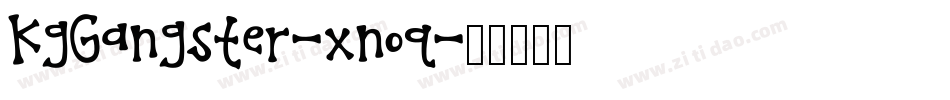 KgGangster-xnoq字体转换