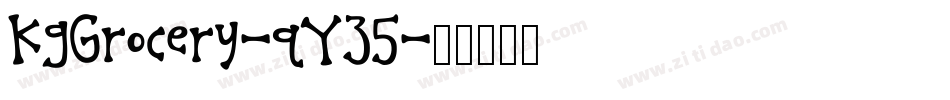 KgGrocery-qY35字体转换
