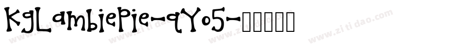 KgLambiePie-qYo5字体转换