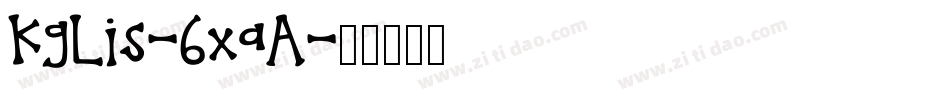 KgLis-6xaA字体转换