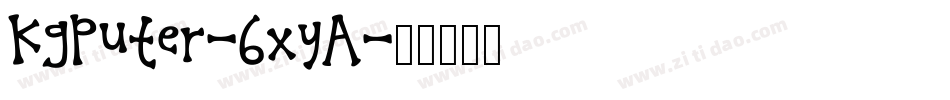 KgPuter-6xyA字体转换