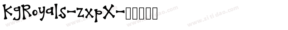 KgRoyals-zxpX字体转换