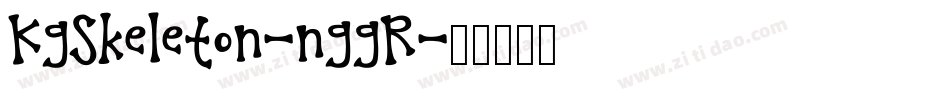 KgSkeleton-nggR字体转换