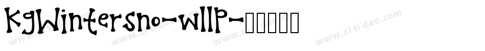 KgWintersno-wllP字体转换