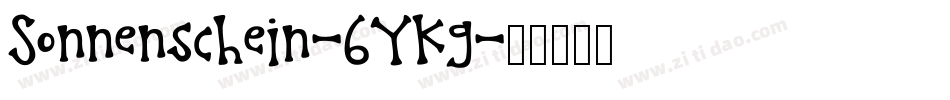 Sonnenschein-6YKg字体转换