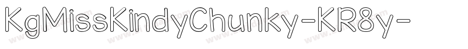KgMissKindyChunky-KR8y字体转换