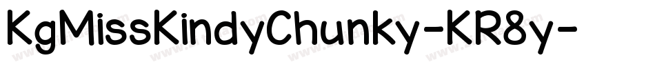 KgMissKindyChunky-KR8y字体转换