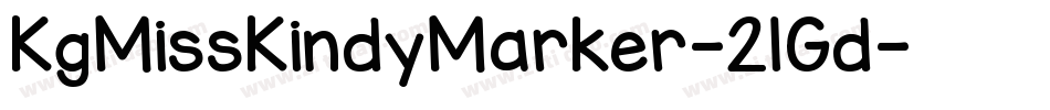 KgMissKindyMarker-2lGd字体转换