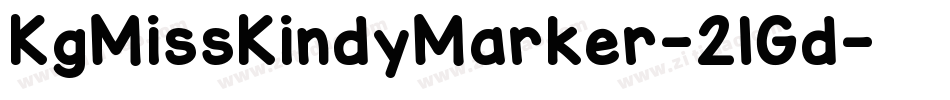 KgMissKindyMarker-2lGd字体转换