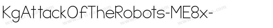 KgAttackOfTheRobots-ME8x字体转换