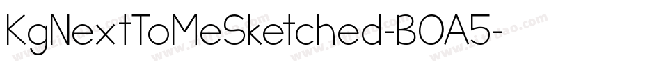 KgNextToMeSketched-BOA5字体转换