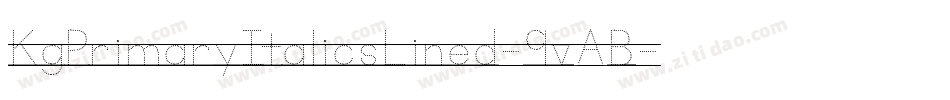 KgPrimaryItalicsLined-9vAB字体转换