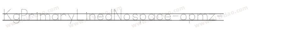 KgPrimaryLinedNospace-opmz字体转换