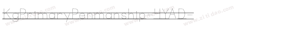 KgPrimaryPenmanship-4YAD字体转换