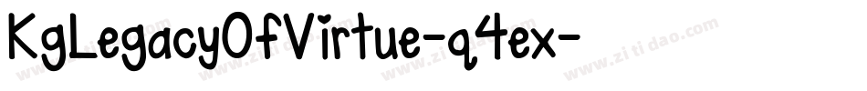 KgLegacyOfVirtue-q4ex字体转换