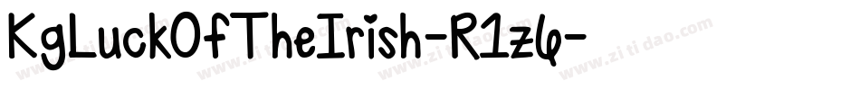 KgLuckOfTheIrish-R1z6字体转换