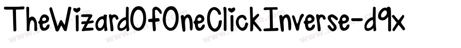 TheWizardOfOneClickInverse-d9xKg字体转换