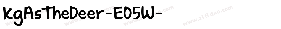 KgAsTheDeer-EO5W字体转换